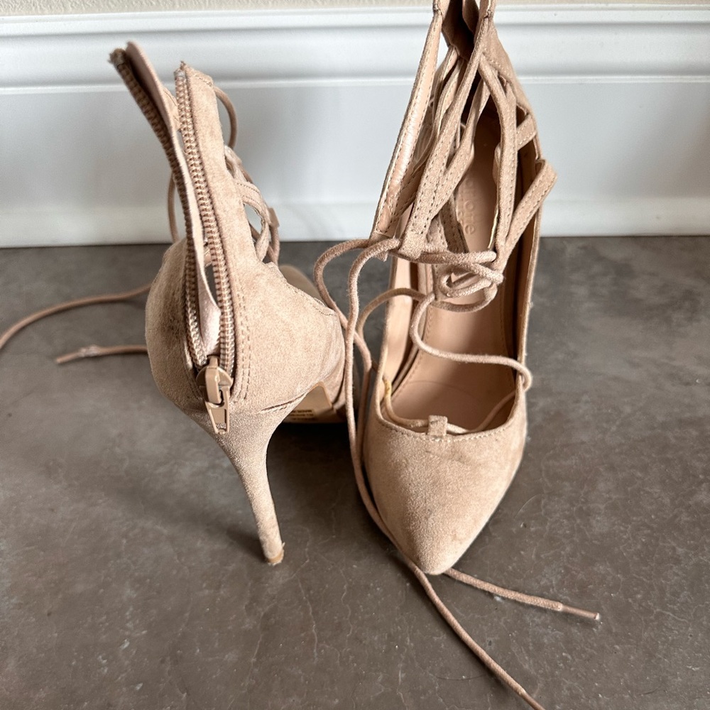 Lace up heels